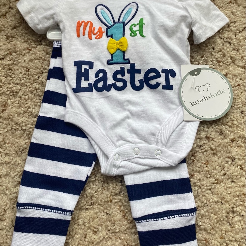 Koala baby Easter 2 piece set. Size 6-9 months